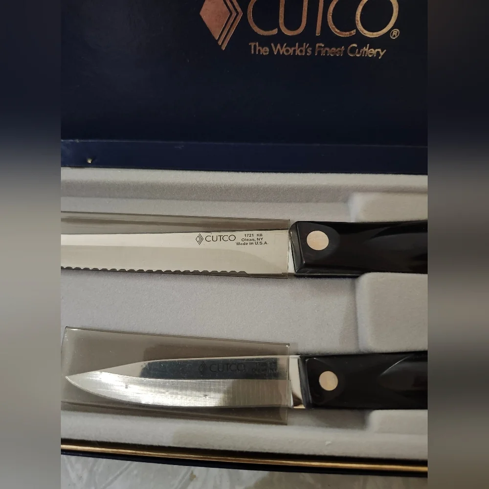 Cutco Black Knife Set - Pairing Knife and Serated New